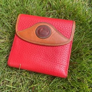 Vintage Dooney Bourke red credit card wallet nice!